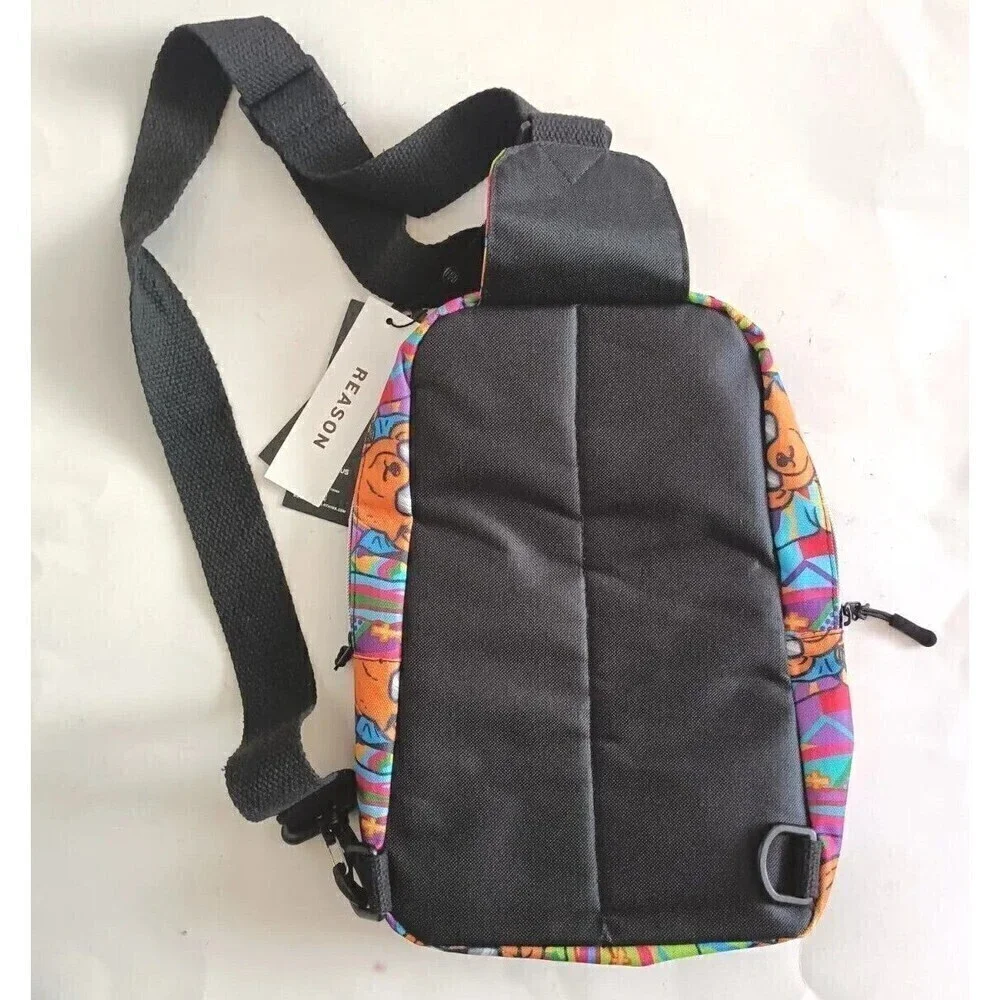Reason Legend Bear King Print Crossbody Mini Backpack New with Tags - Picture 5 of 6